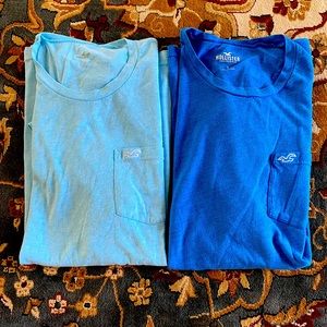 Lot/bundle of 2 Hollister light weight tees size mens small.